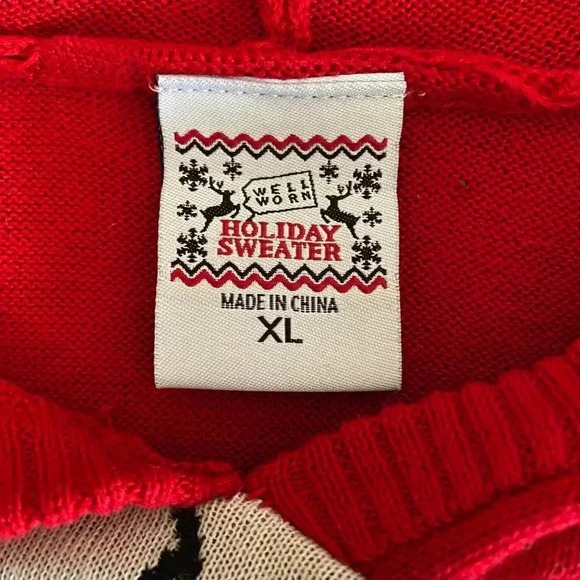 Holiday Dress XL (Girls) long Sleeve Red Gold Nutcracker Sweater Dresss 2023 - Picture 5 of 8